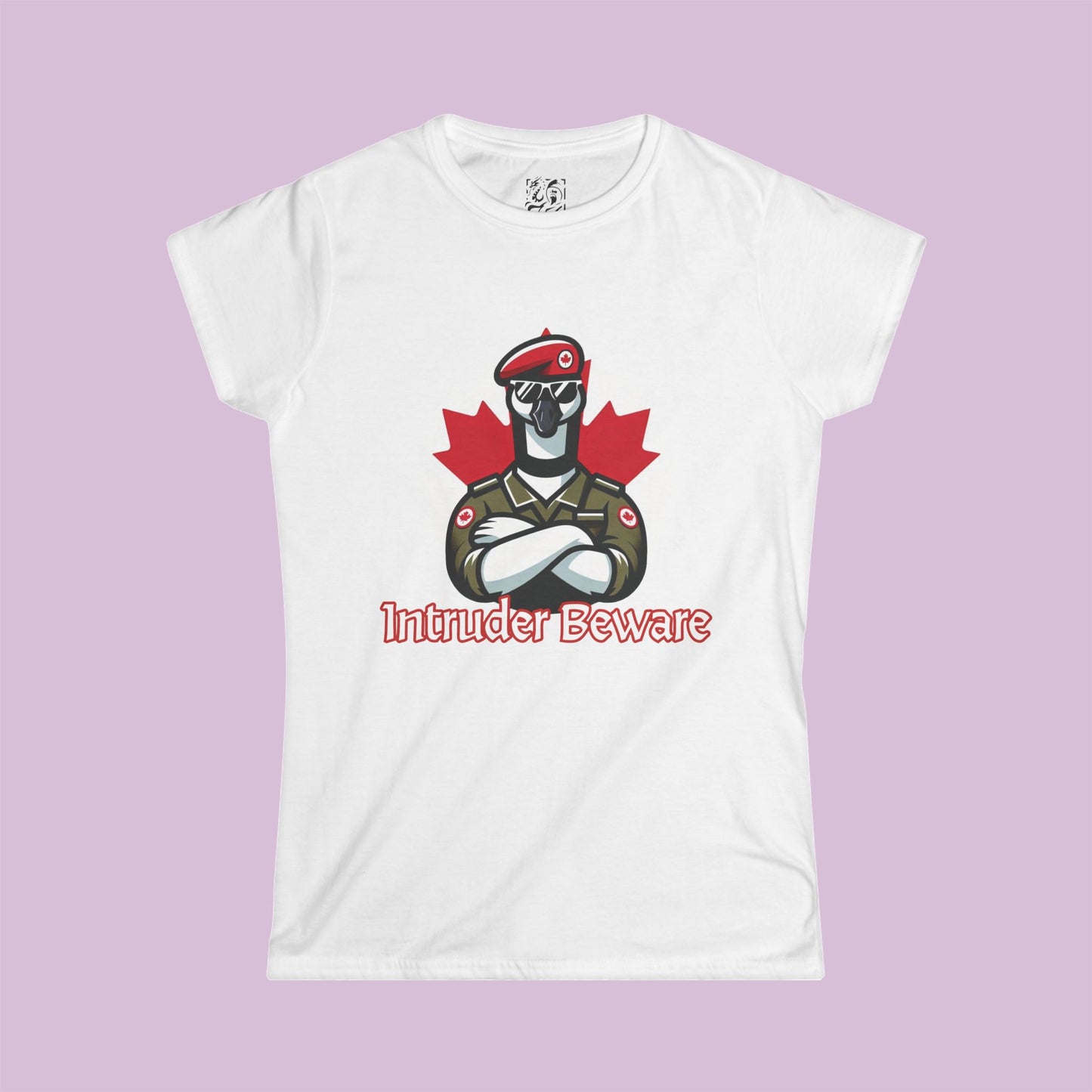 Canadian Goose "Intruder Beware" Women's Softstyle Tee