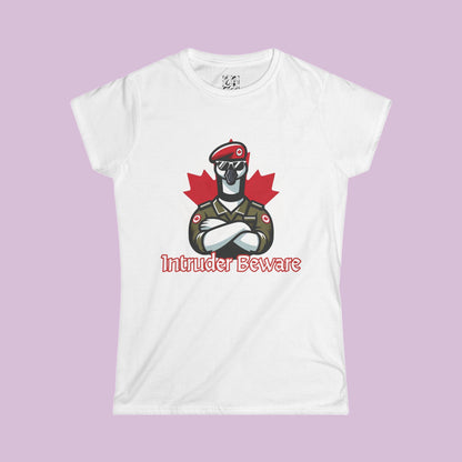 Canadian Goose "Intruder Beware" Women's Softstyle Tee