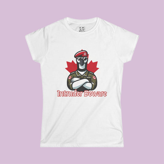 Canadian Goose "Intruder Beware" Women's Softstyle Tee