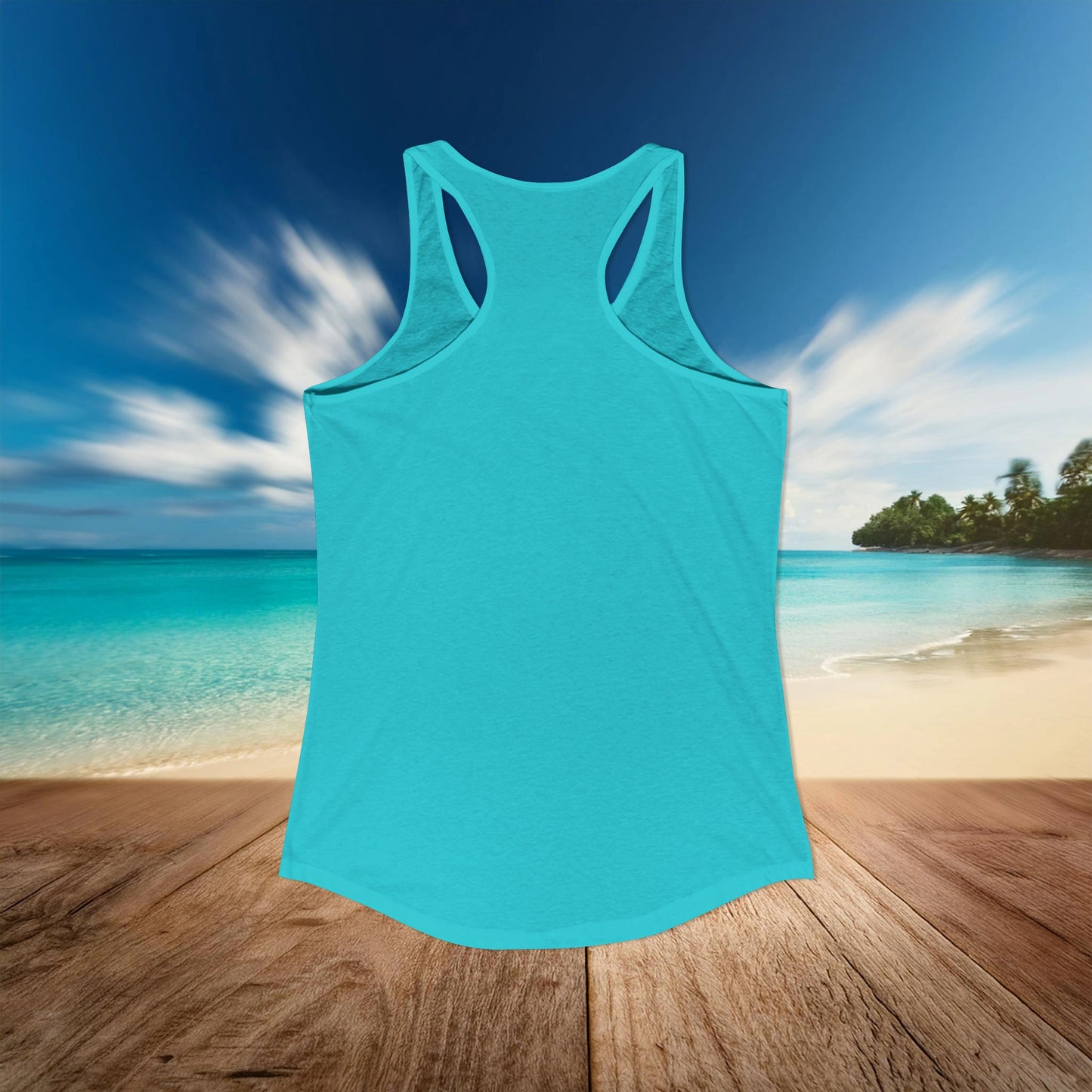 San Jose Hockey Neon Women's Ideal Racerback Tank