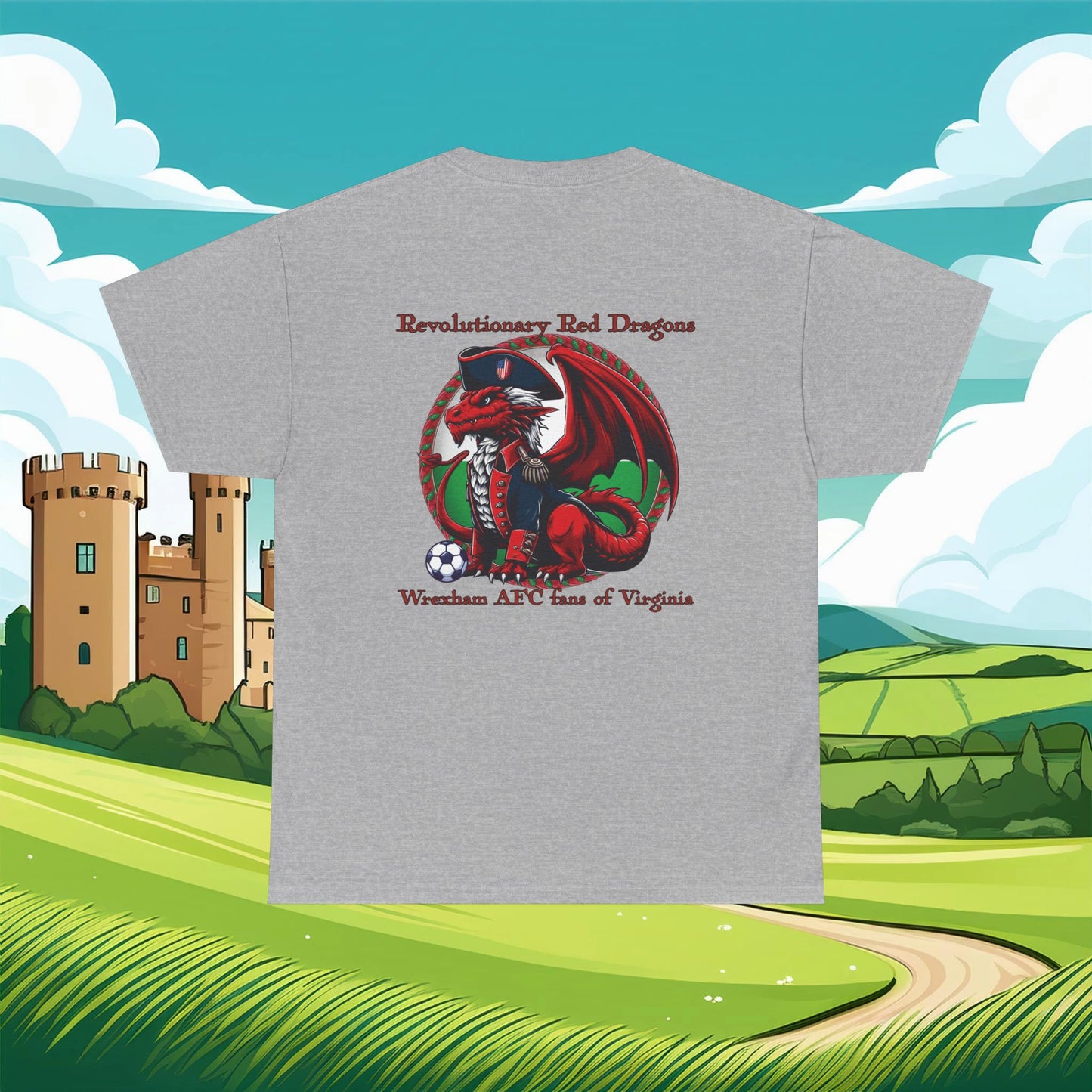 Revolutionary Red Dragons Front & Back Logo Tee