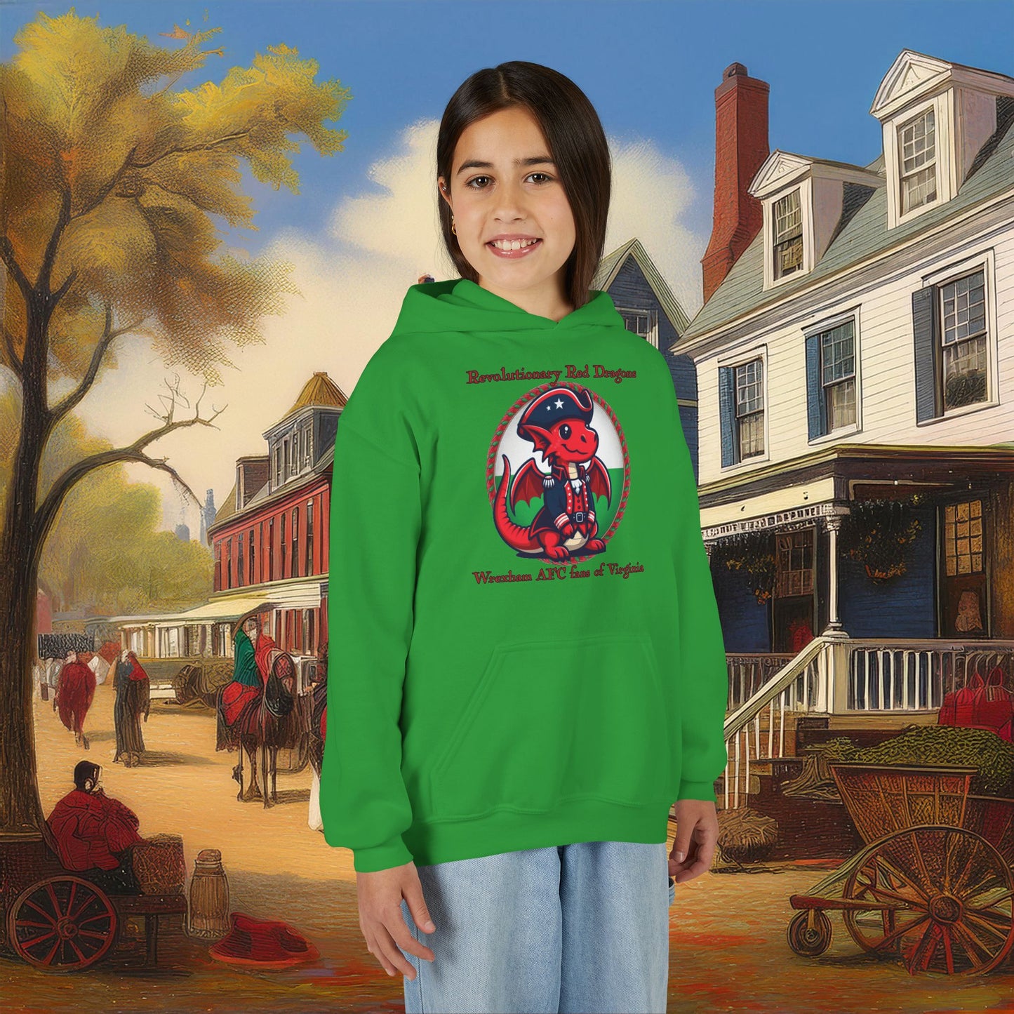 Mini Revolutionary Red Dragons Youth Hoodie