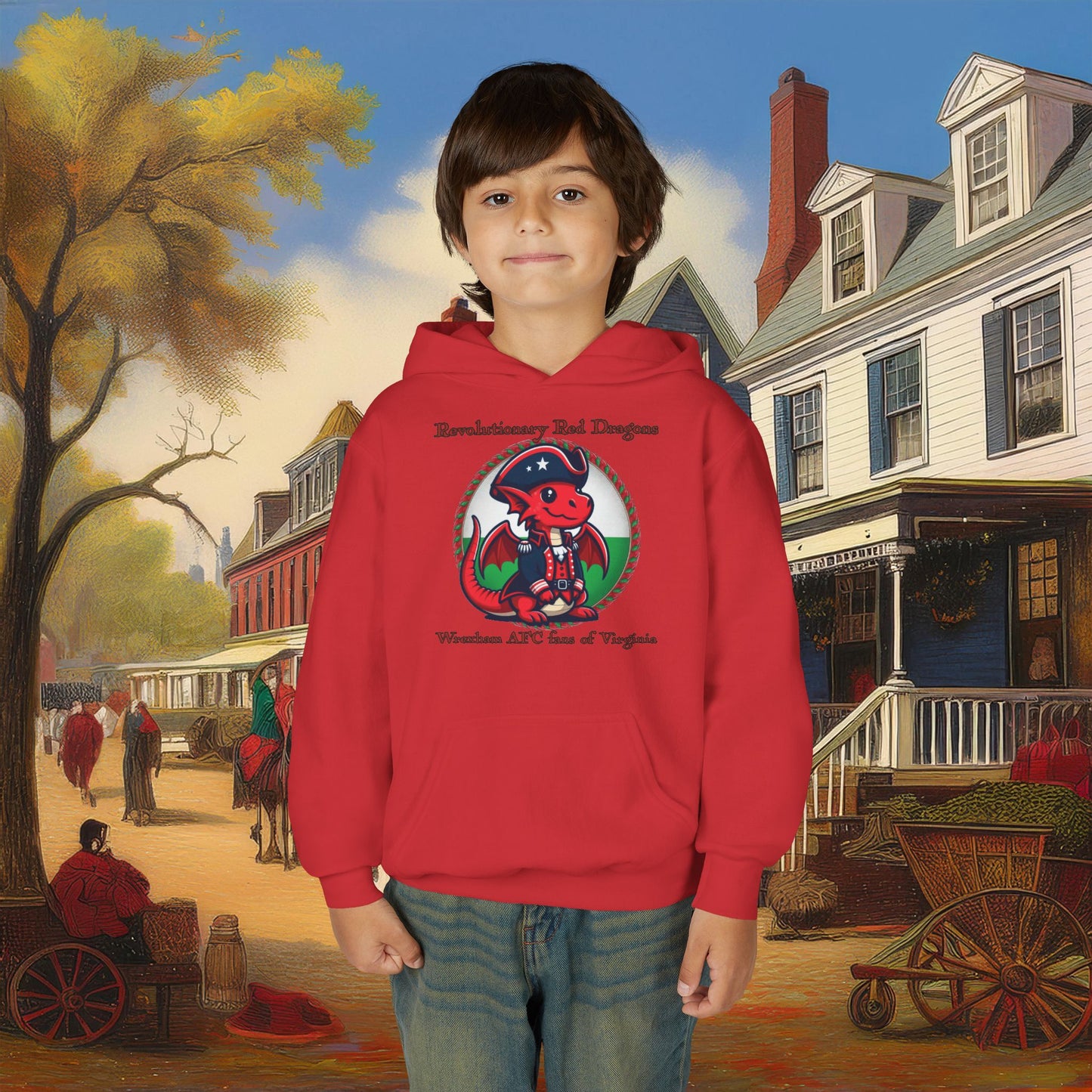 Mini Revolutionary Red Dragons Youth Hoodie