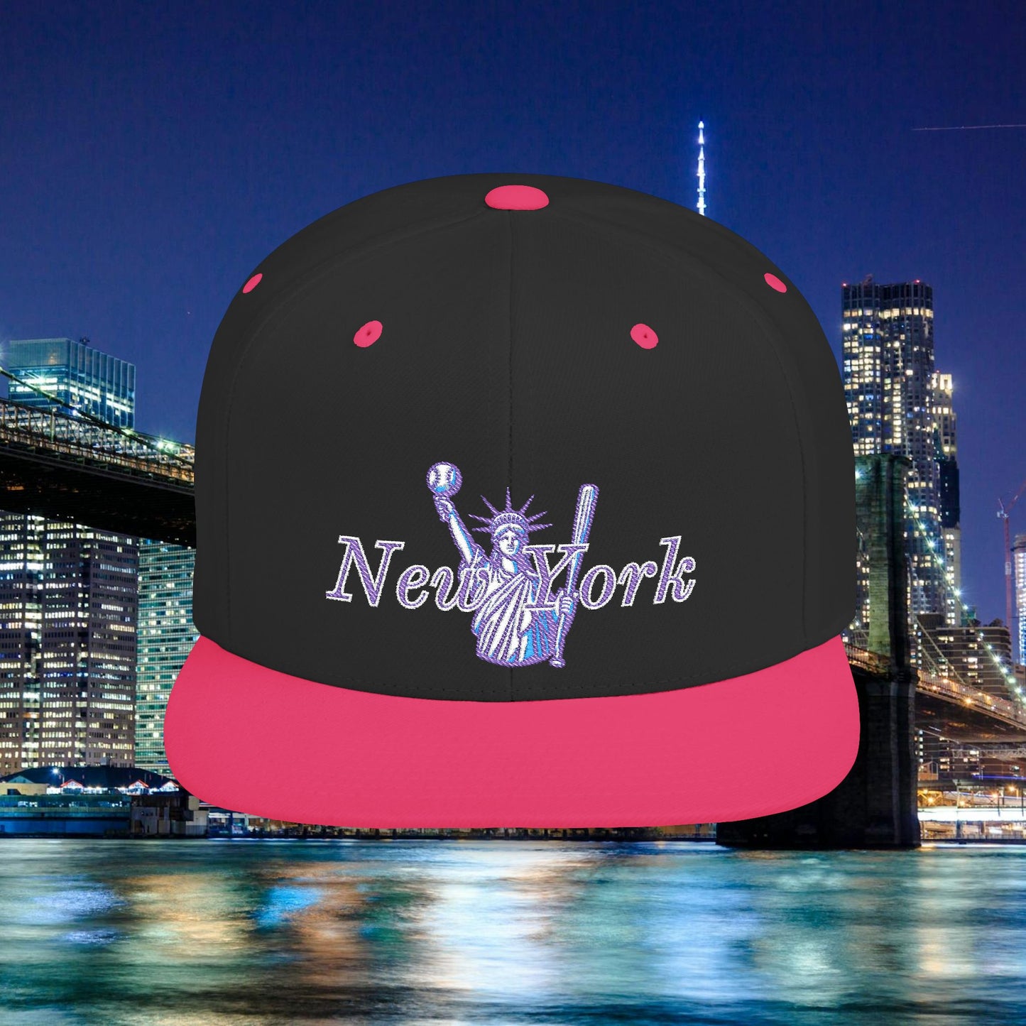 New York Lady Liberty Flat Bill Snapback