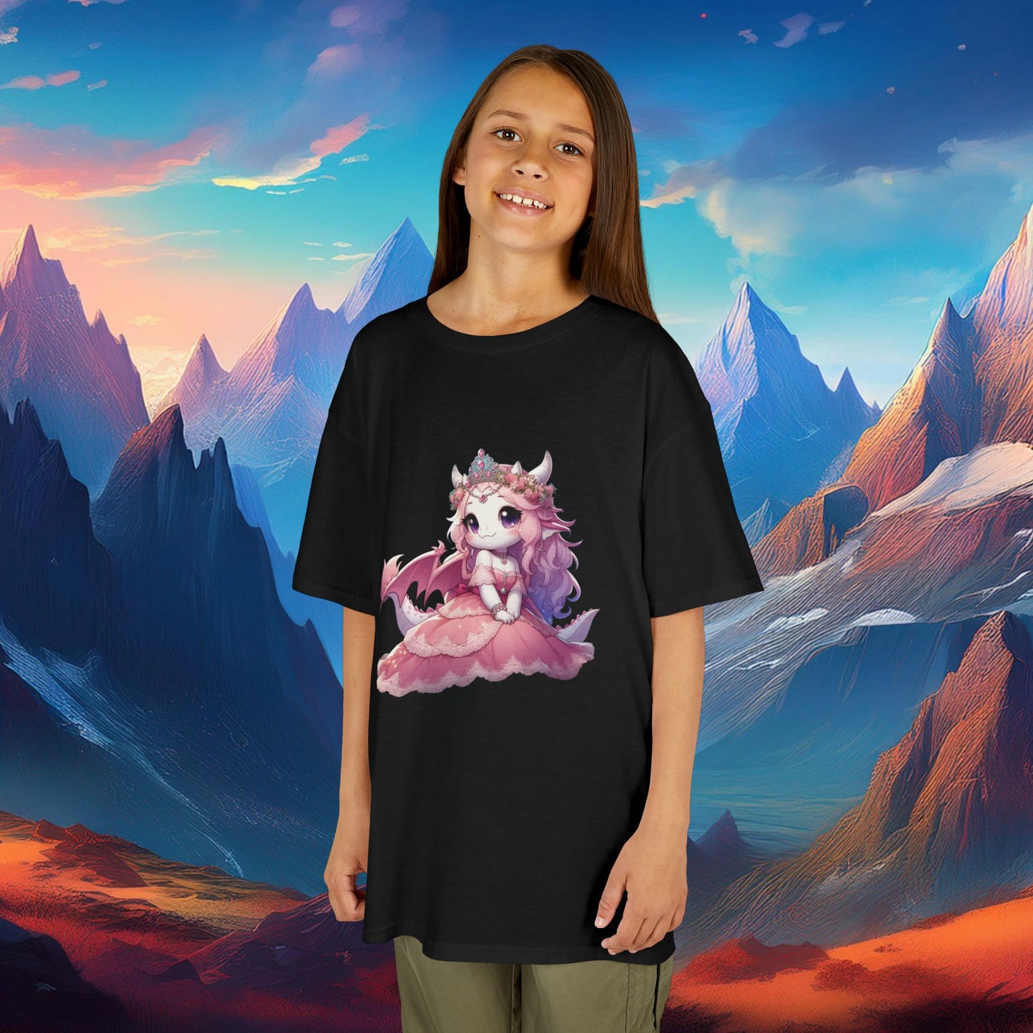 Pink Dragon Princess Kids Tee