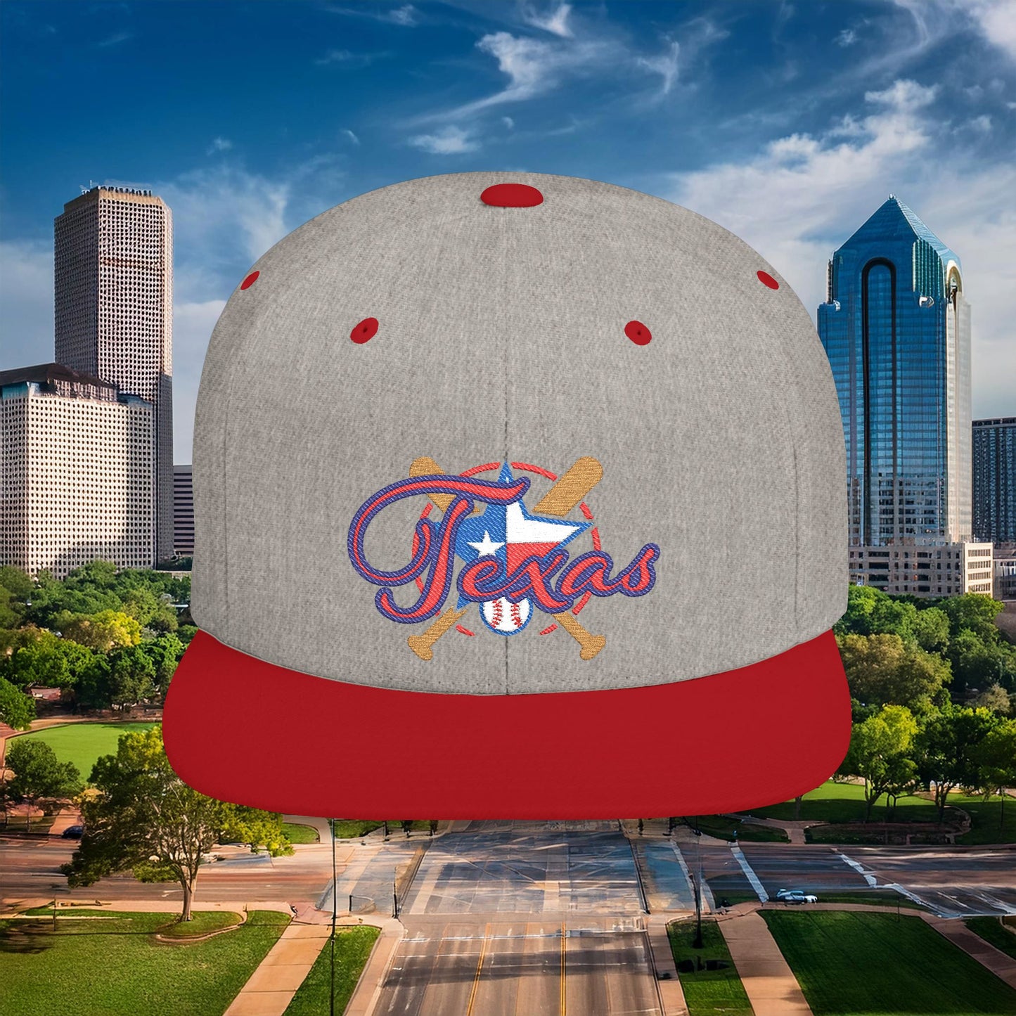Texas Baseball Flat Bill Snapback