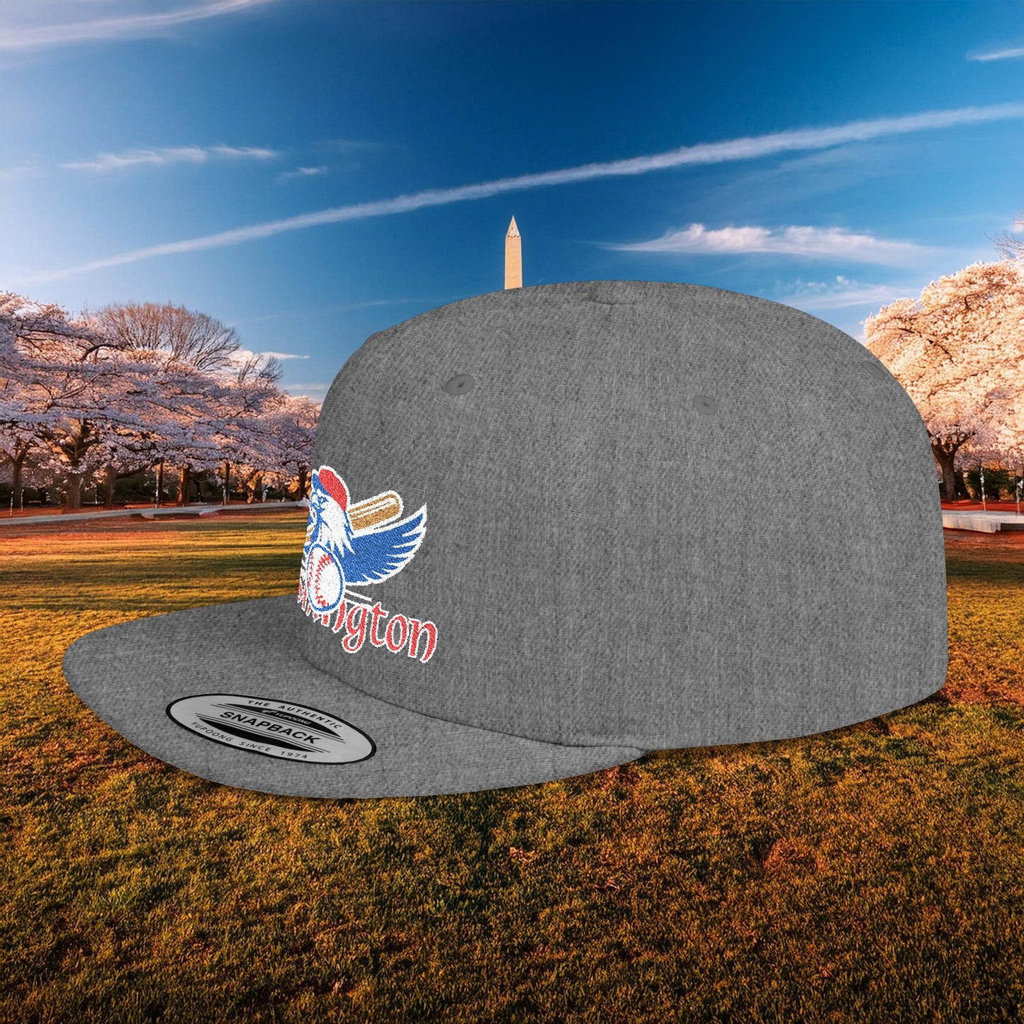 Washington Baseball Eagle Flat Bill Snapback