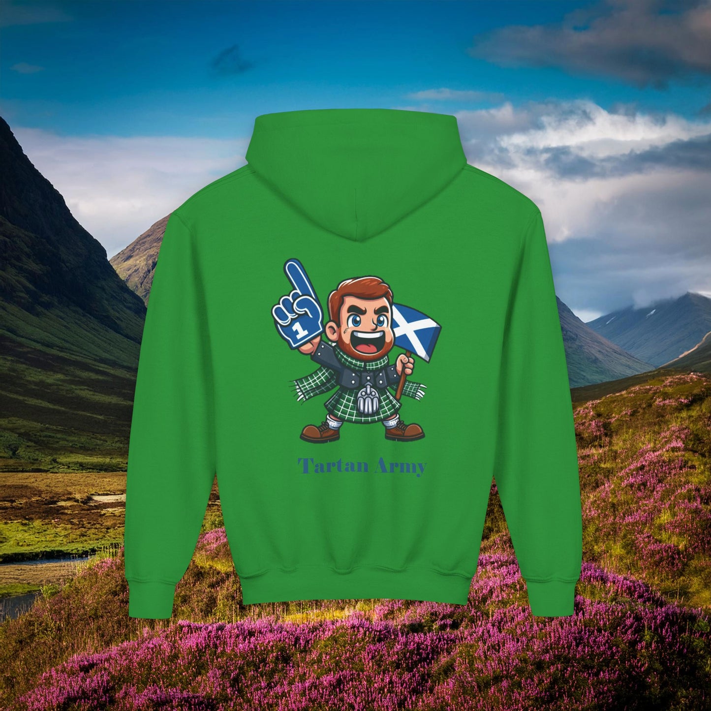 Scotland Tartan Army Youth Hoodie