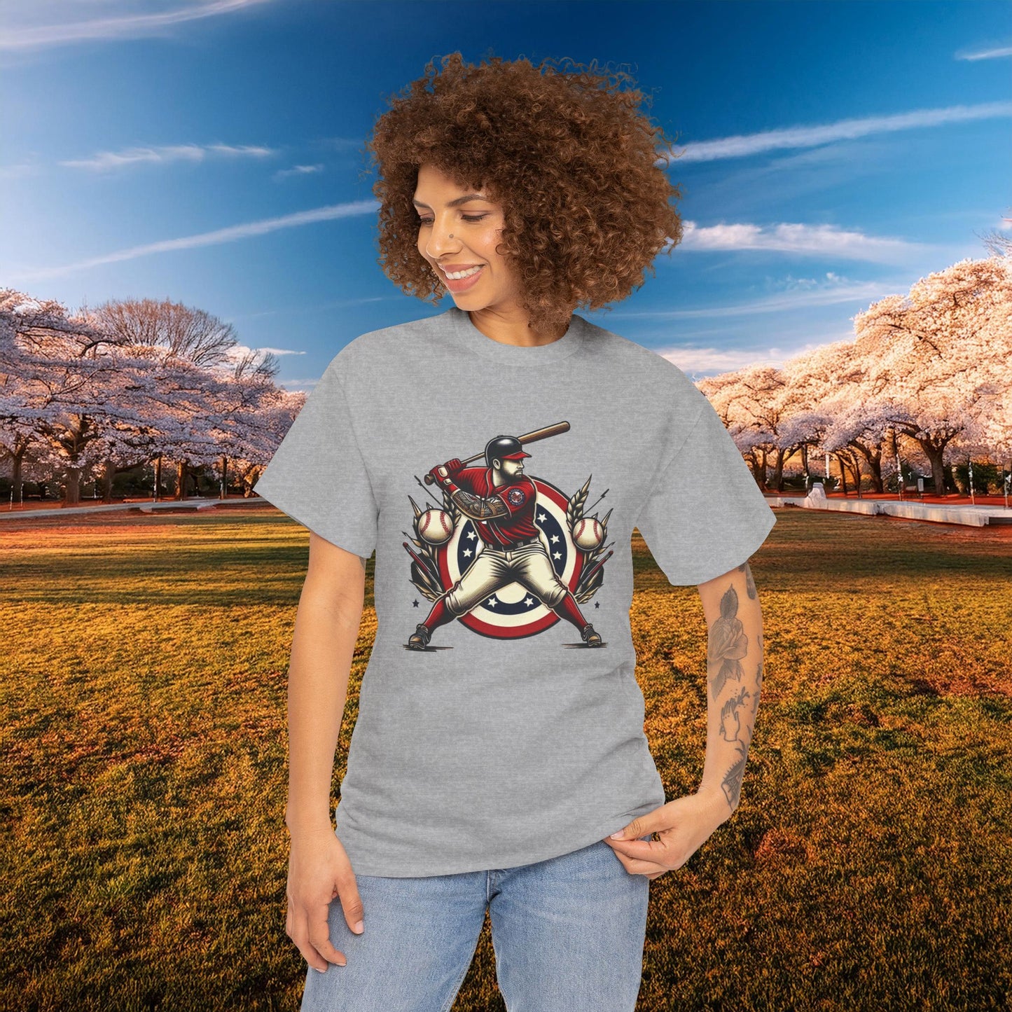 Washington Baseball At Bat Tee