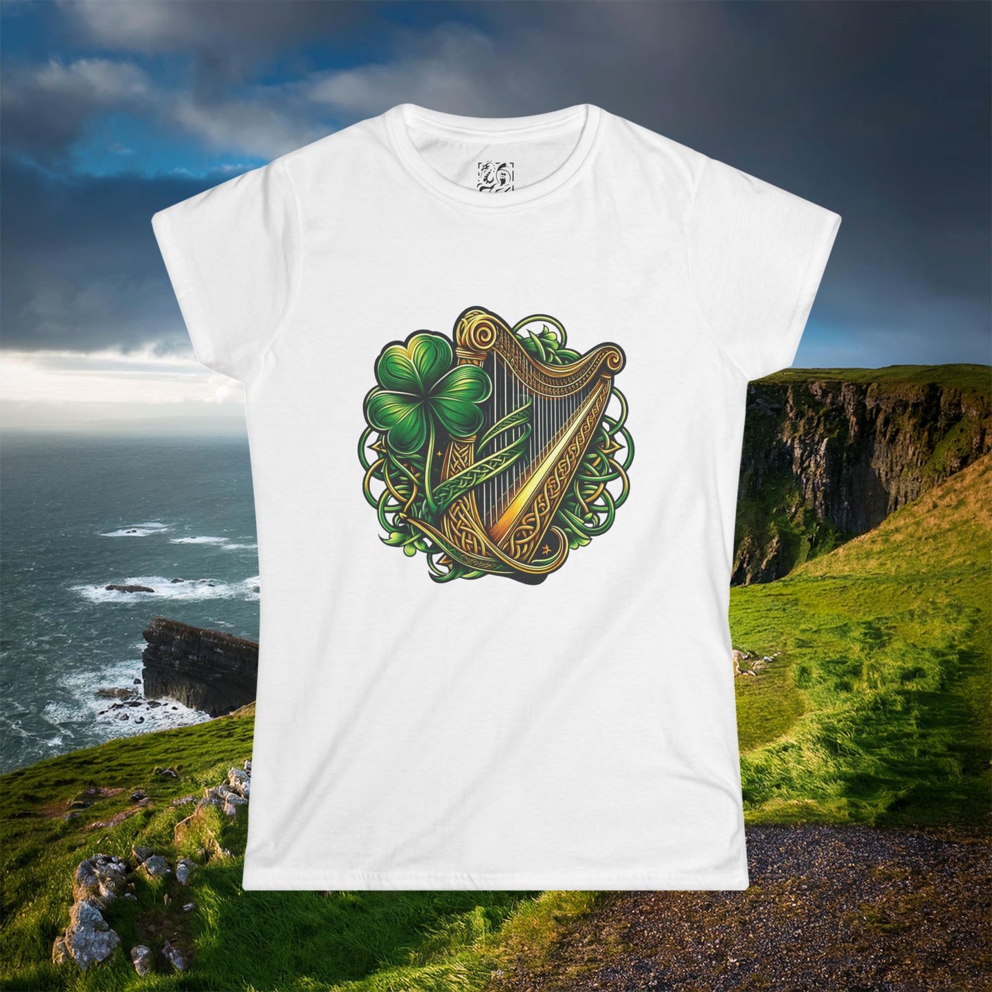 Irish Harp Women's Softstyle Tee