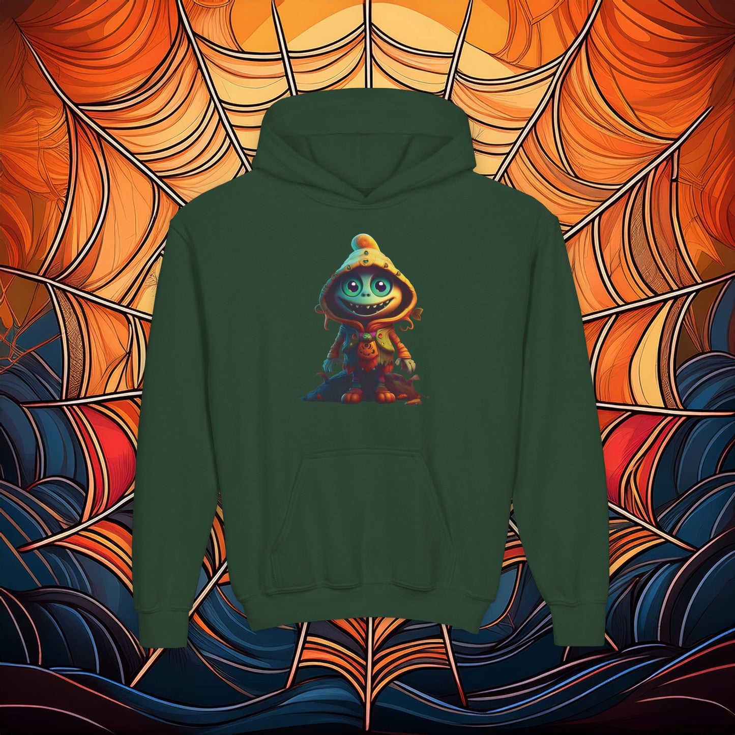 Trick or Treat Monster Youth Hoodie