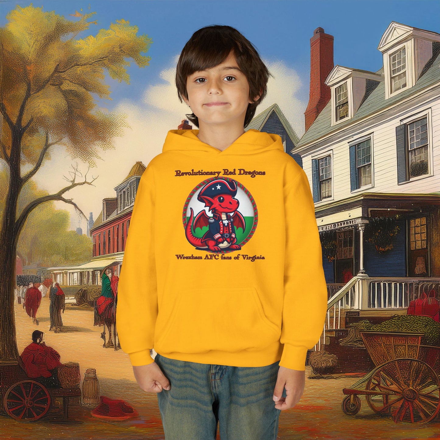 Mini Revolutionary Red Dragons Youth Hoodie