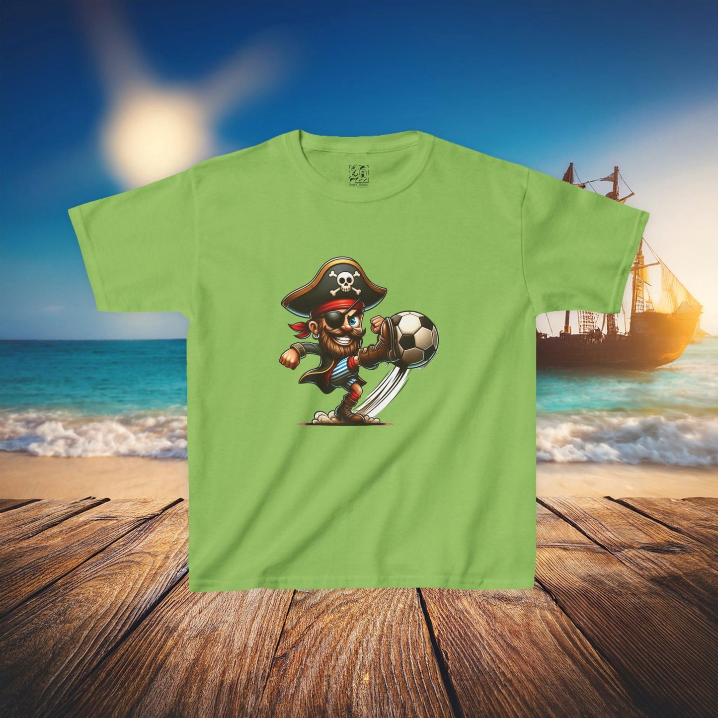 St Pauli Pirate Soccer Kids Tee