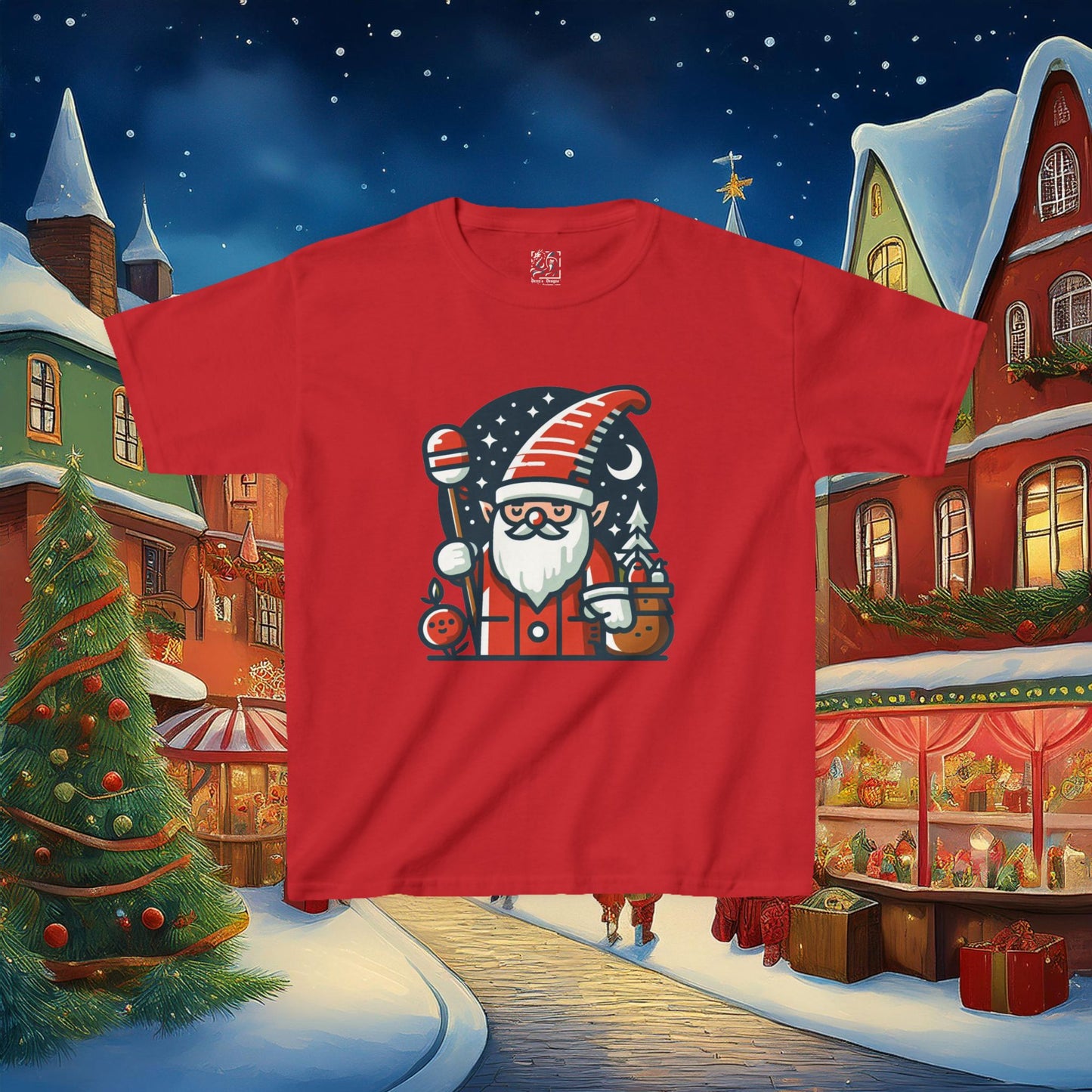 Santa Gnome Kids Tee