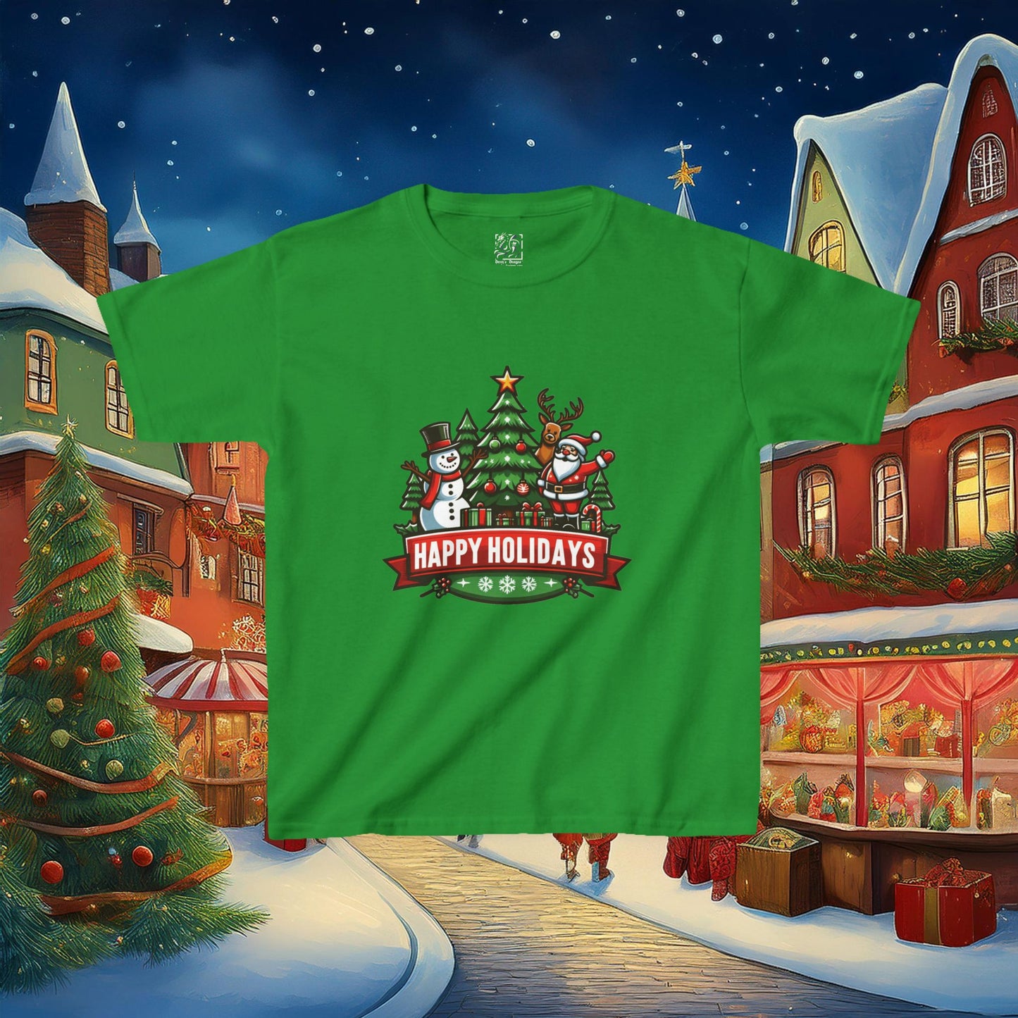 Happy Holidays Kids Tee