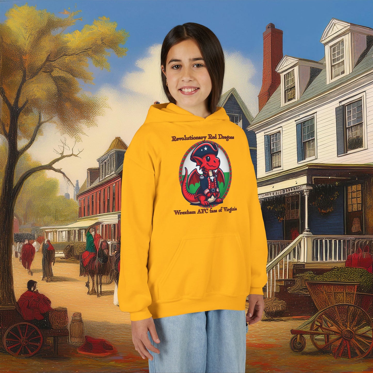 Mini Revolutionary Red Dragons Youth Hoodie