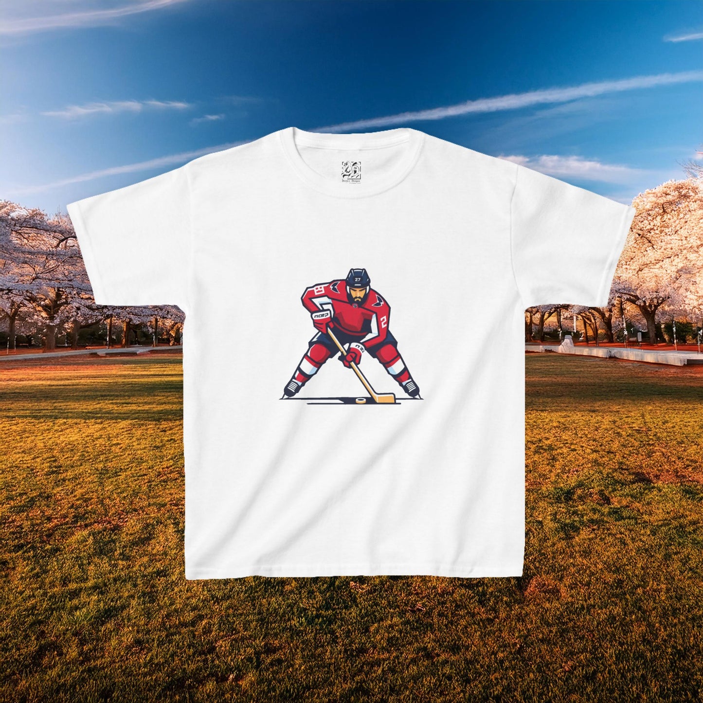 Washington Hockey Player Kids Tee
