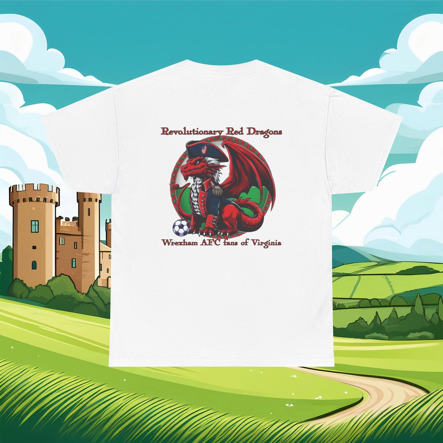 Revolutionary Red Dragons Front & Back Logo Tee