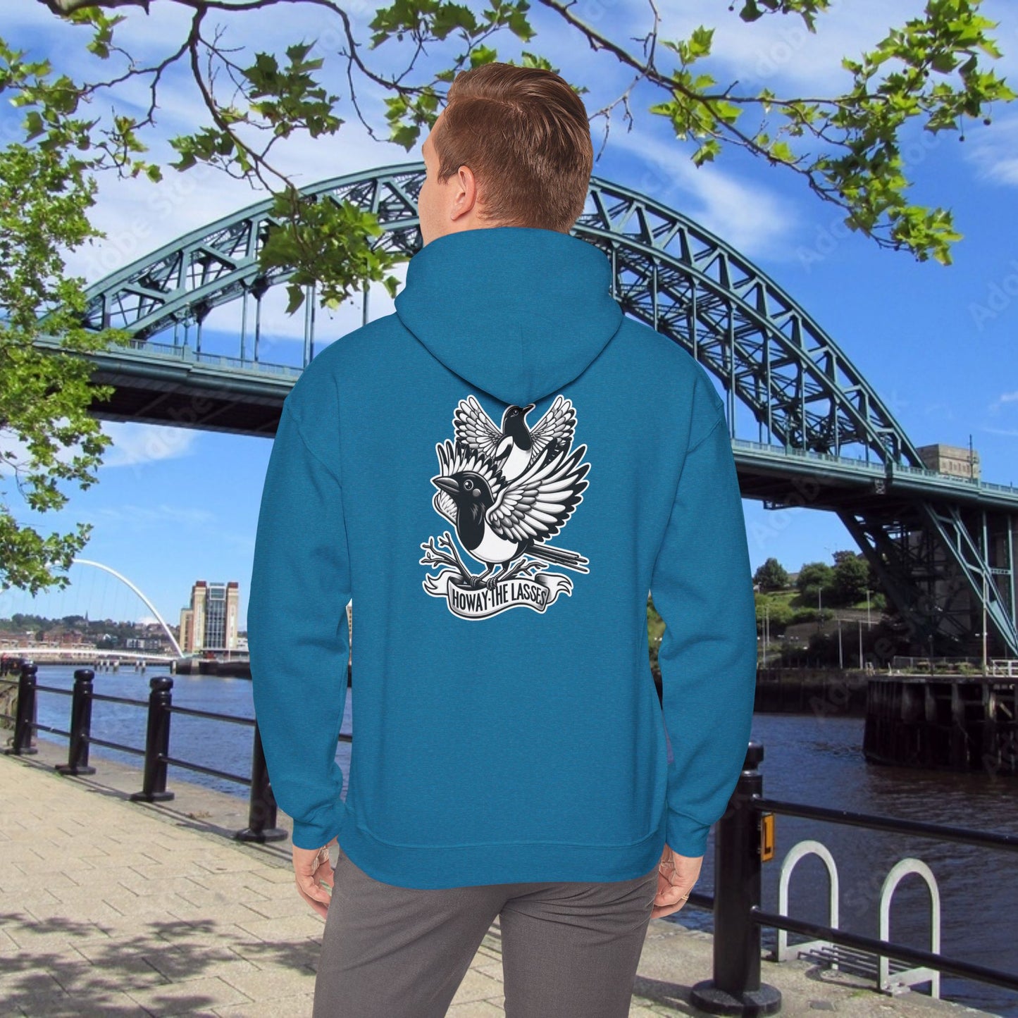 Newcastle United Howay The Lasses B&W (Twin Mags) Hoodie