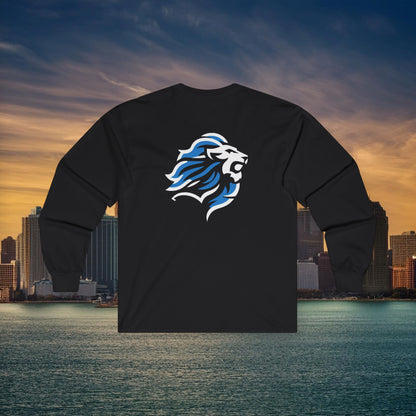 Detroit Football Crest Long Sleeve Tee