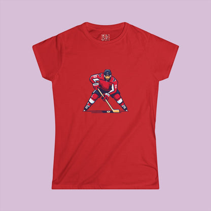 Washington Hockey Player Women's Softstyle Tee