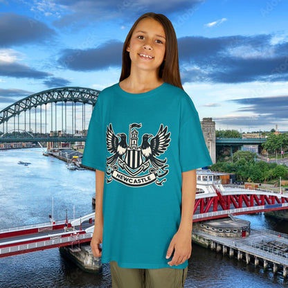 Newcastle United B&W Crest Kids Tee