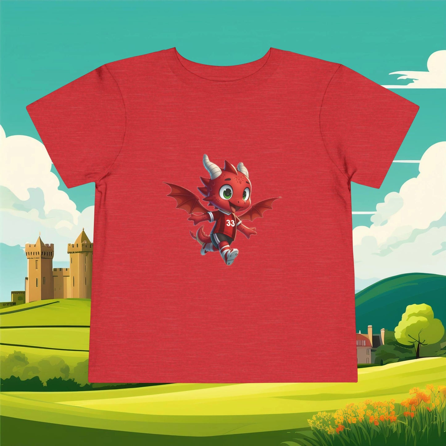 Wrexham Mini Red Dragon Toddler Tee