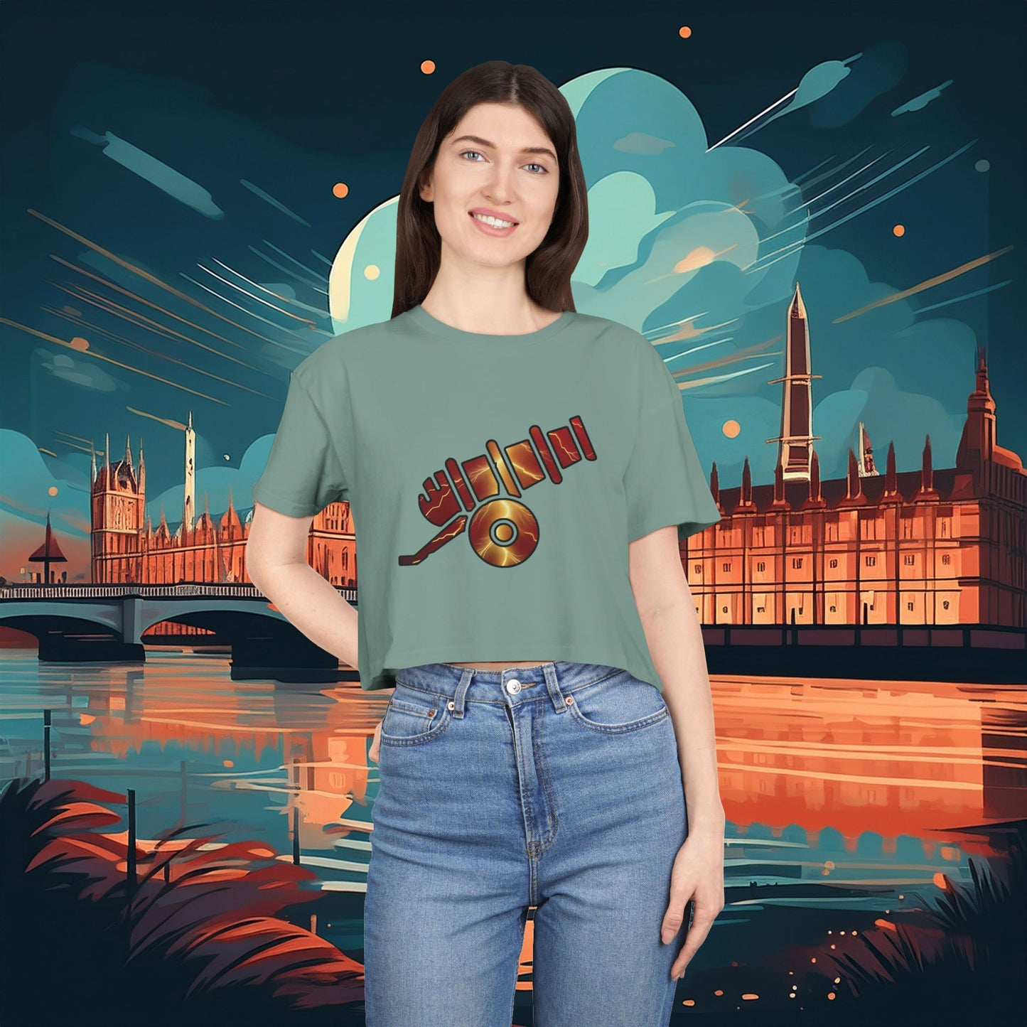 Lightning Artillery Women's Crop Tee