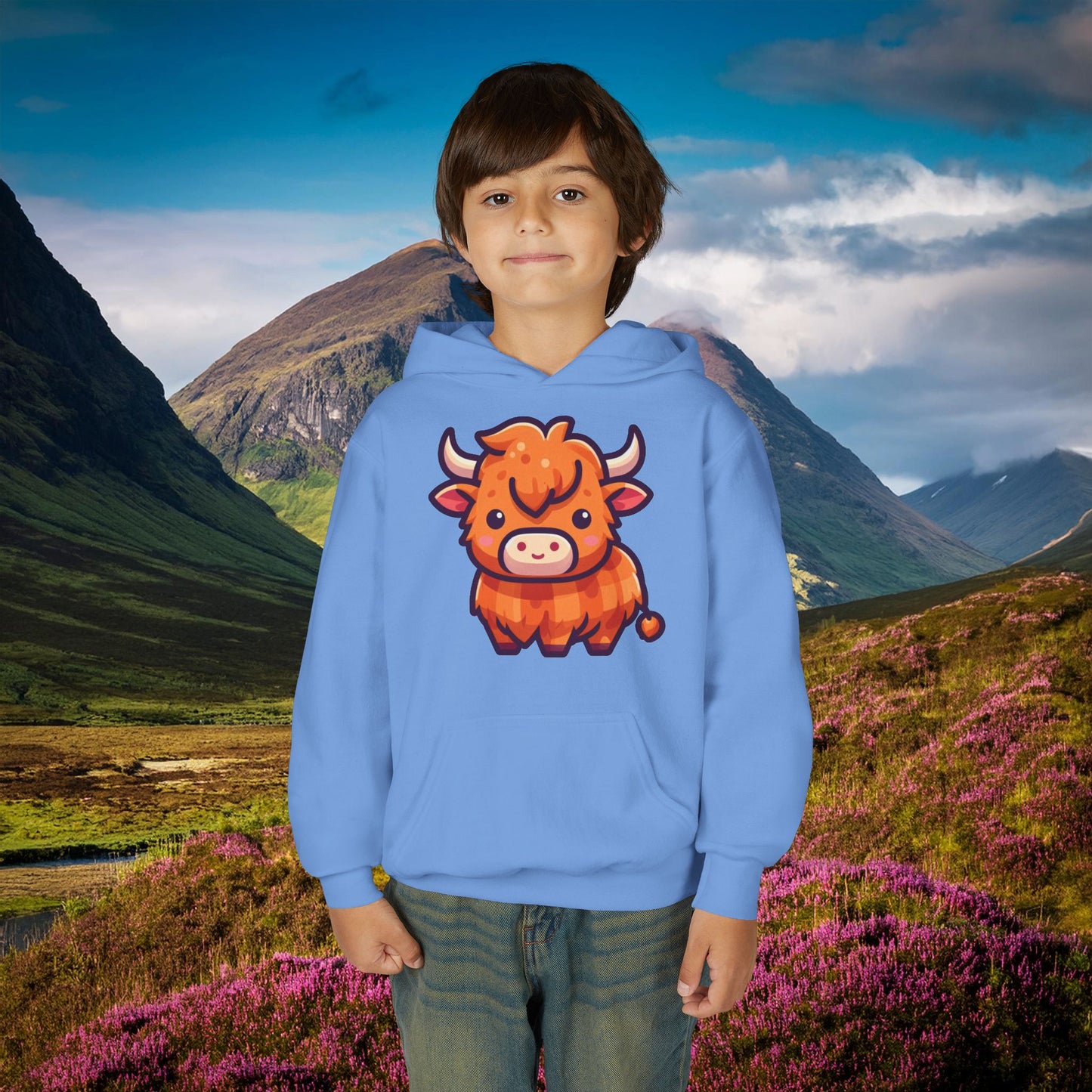 Highland Coo Youth Hoodie