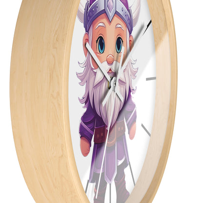 Purple Viking Wall Clock