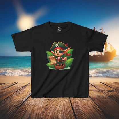 Elf Pirate Treasure Map Kids Tee