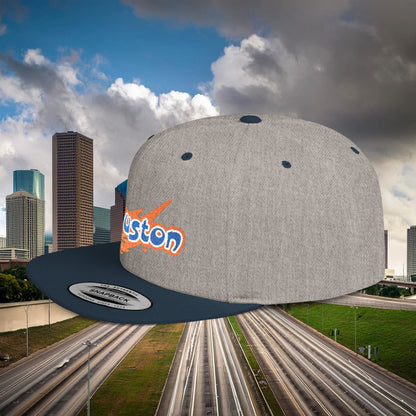 Houston Asteroid Flat Bill Snapback