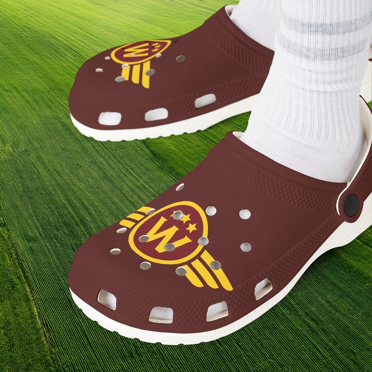 Washington DC Football Logo Foam Clogs