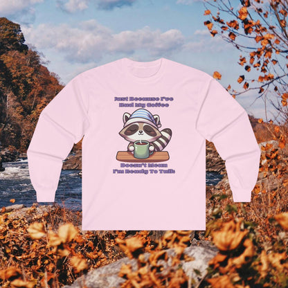 Raccoon Coffee Long Sleeve Tee