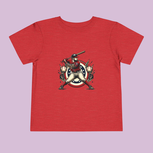 Washington Baseball At Bat Toddler Tee