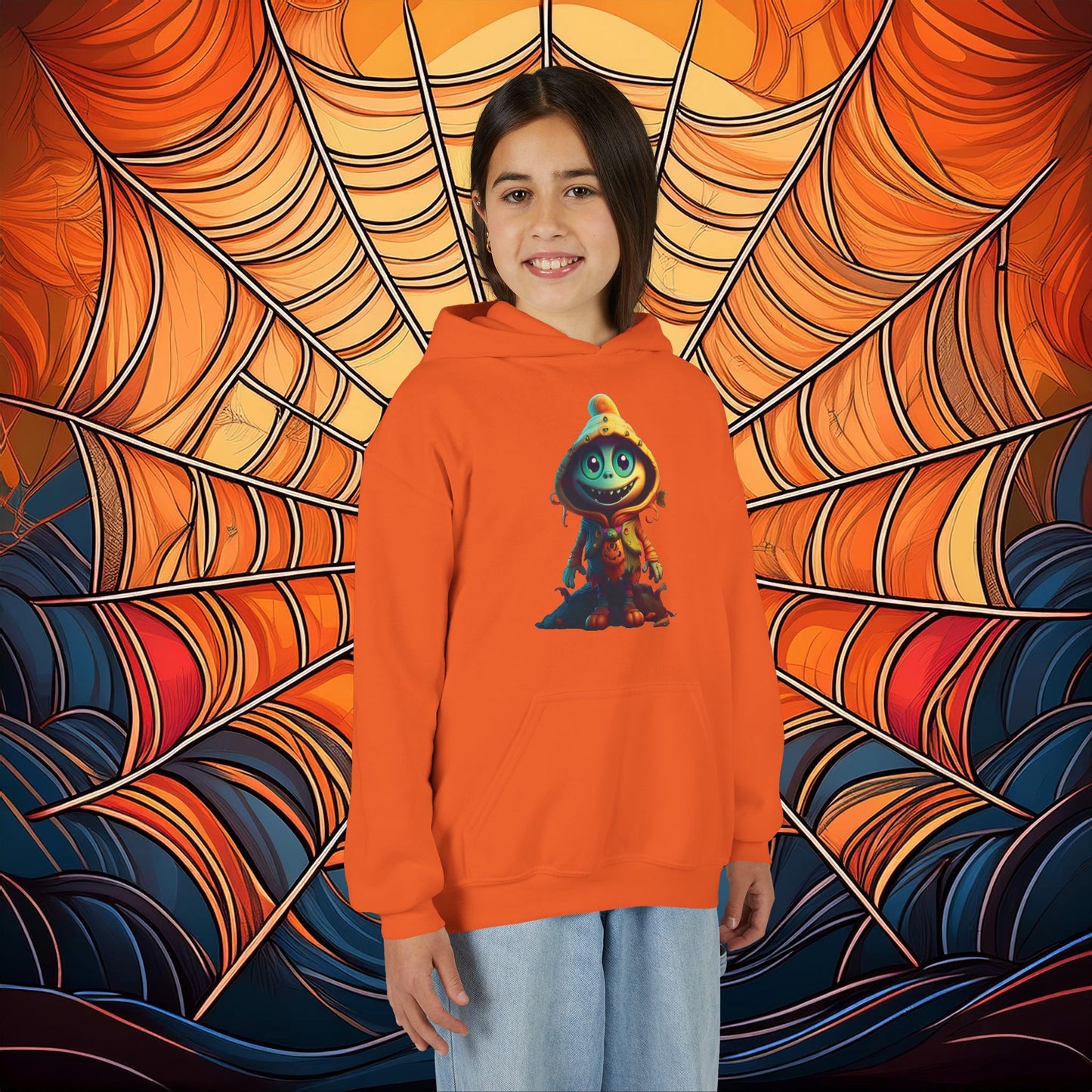 Trick or Treat Monster Youth Hoodie