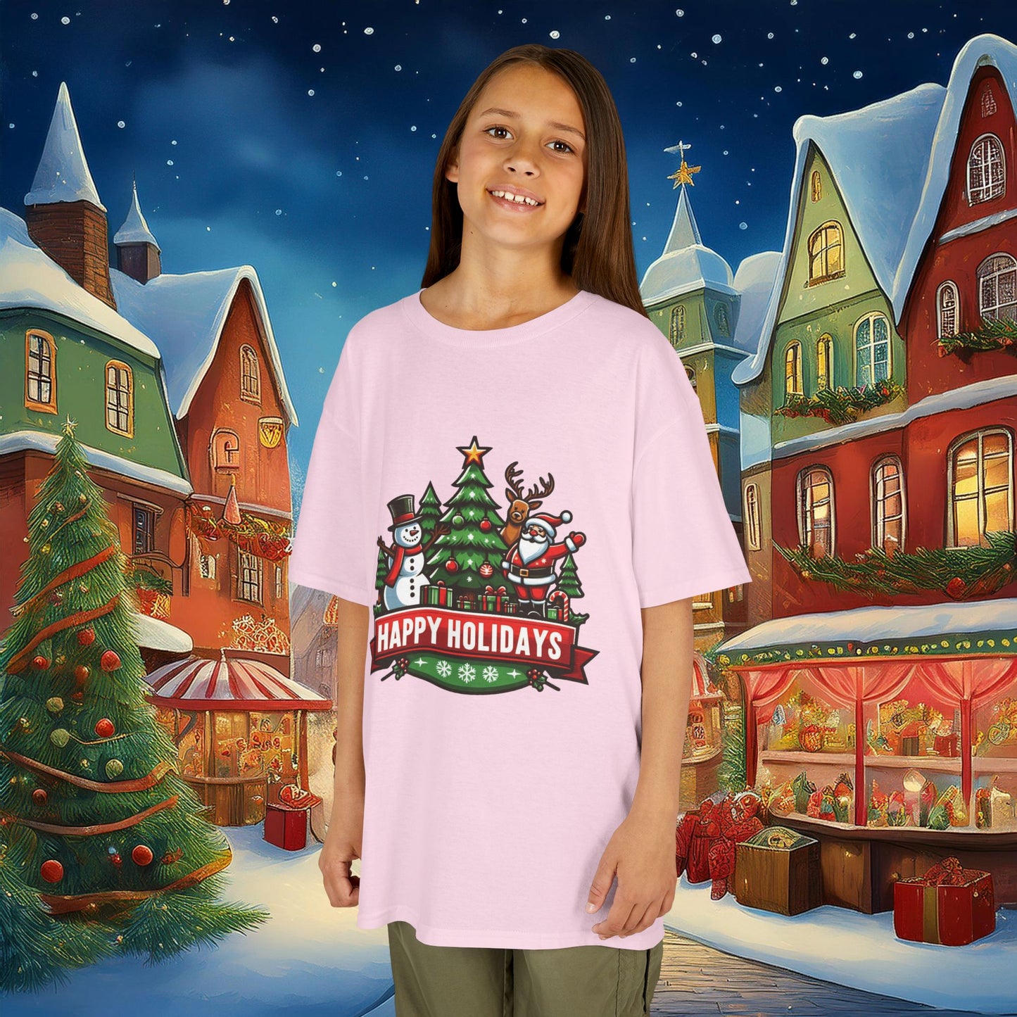 Happy Holidays Kids Tee