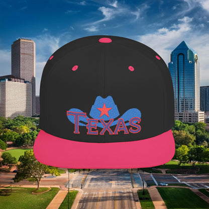 Texas Cowboy Hat Flat Bill Snapback