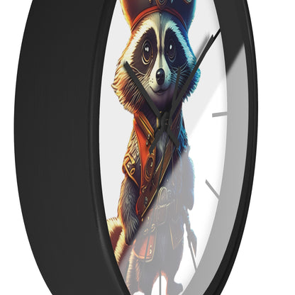Raccoon Pirate Wall Clock