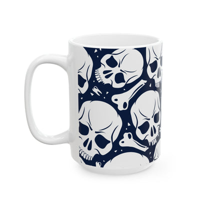 Skull Pattern Ceramic Mug (11oz/15oz)