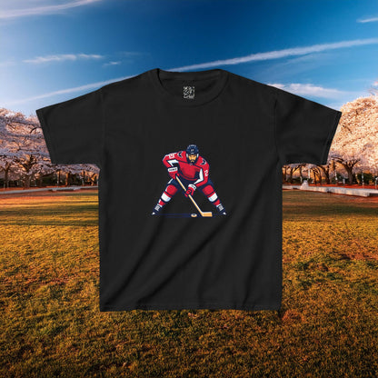 Washington Hockey Player Kids Tee