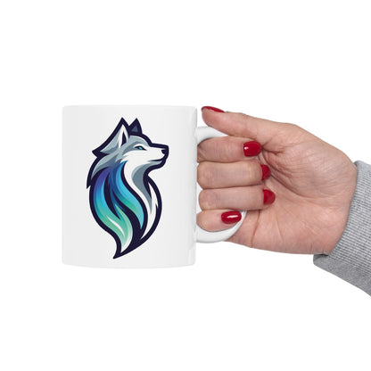 Timber Wolf Ceramic Mug (11oz/15oz)