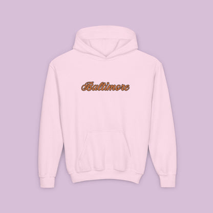 Baltimore Baseball Mini Oriole Youth Hoodie