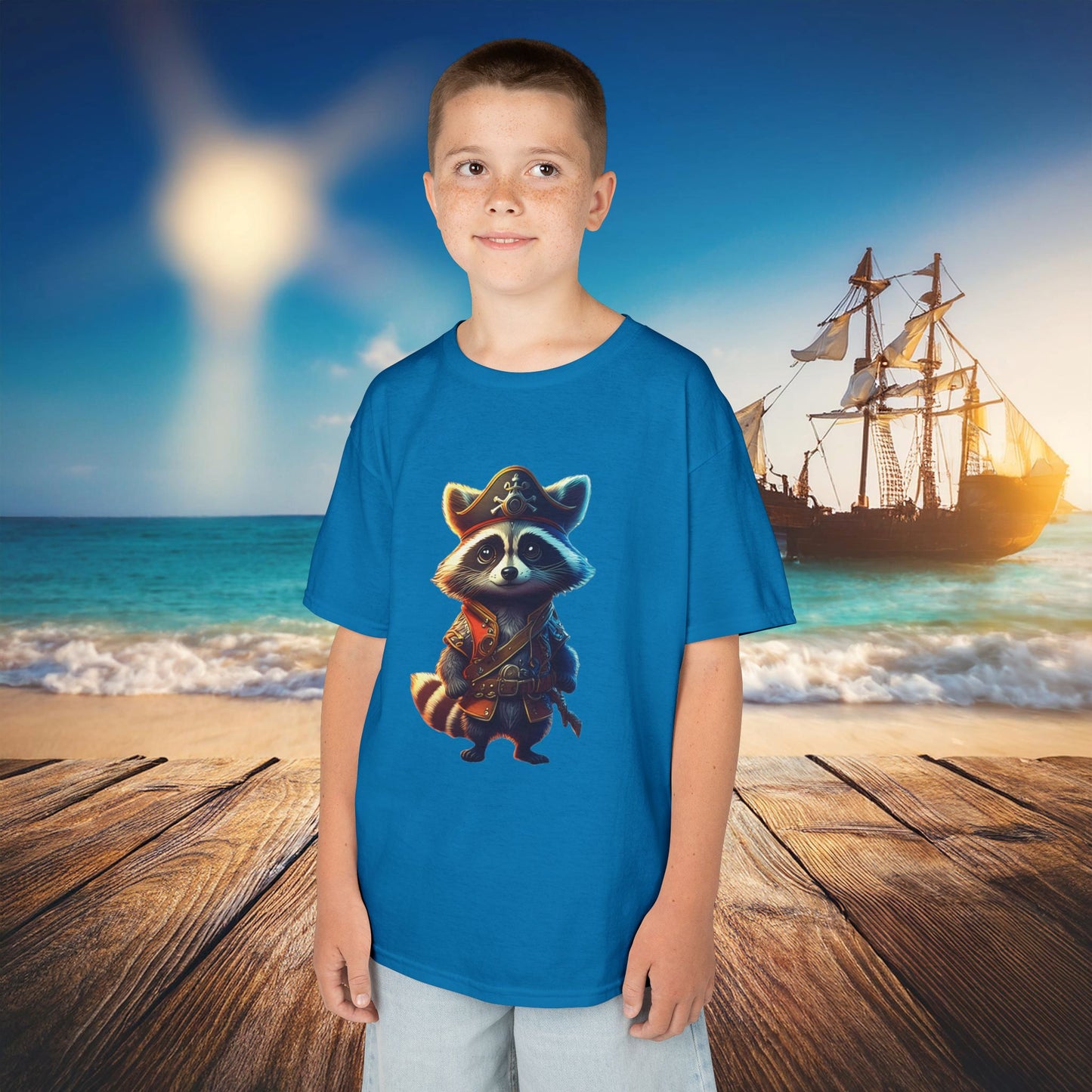 Raccoon Pirate Kids Tee