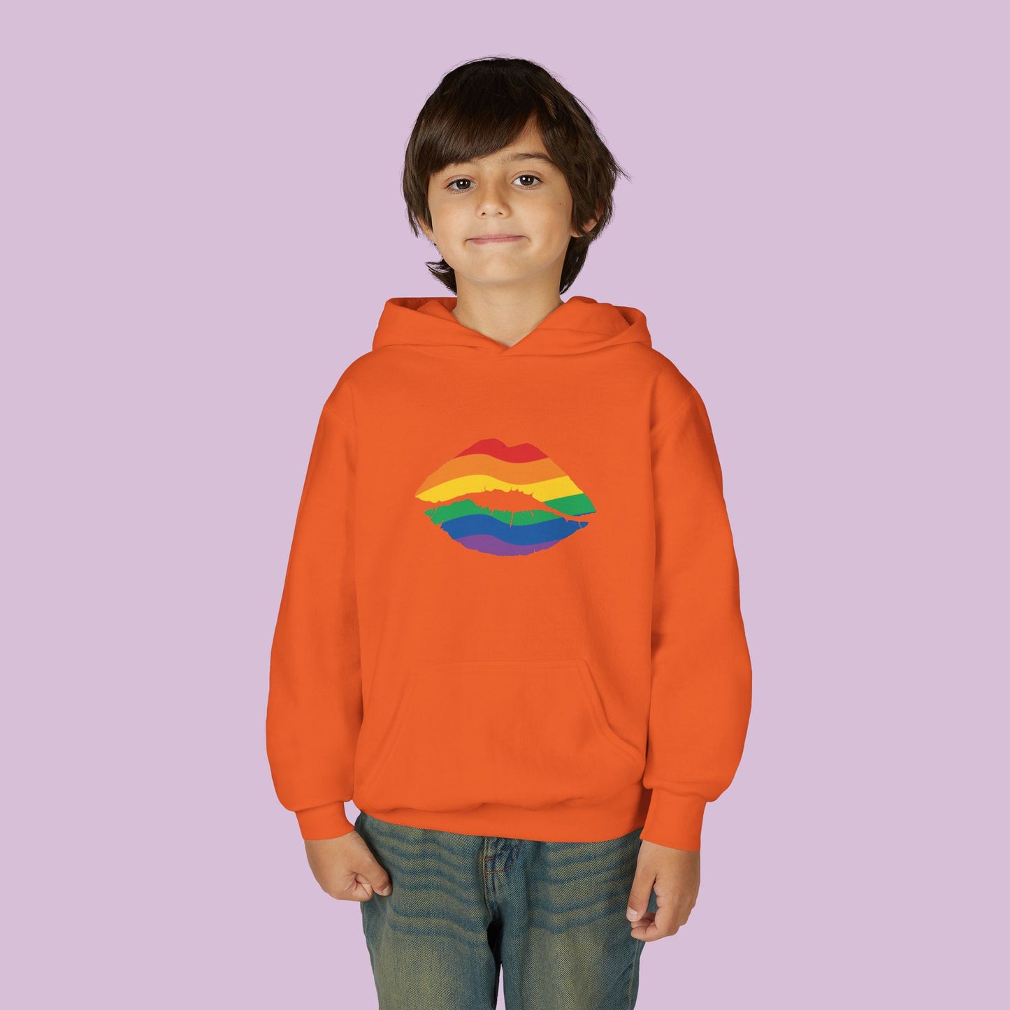 Rainbow Kiss Youth Hoodie