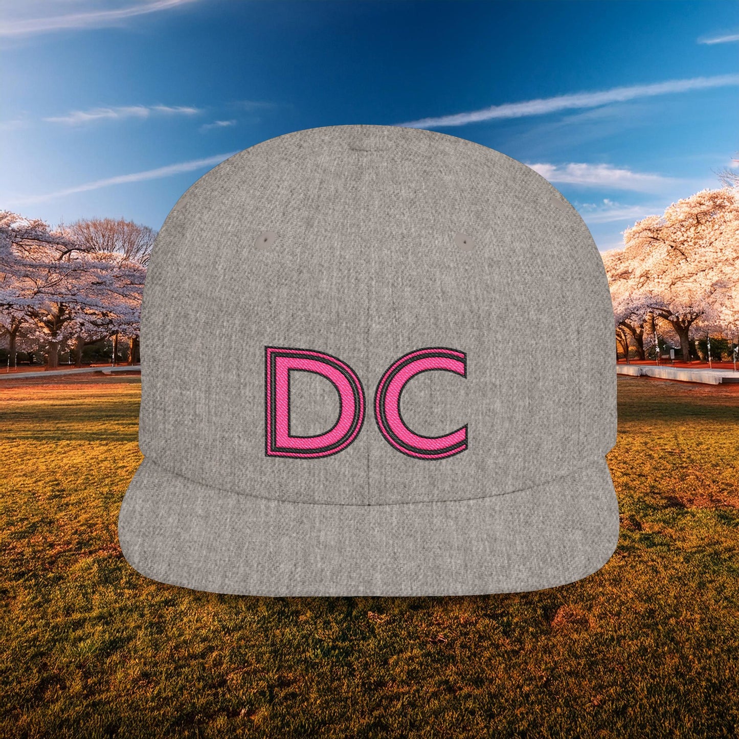 DC Flat Bill Snapback - Pink