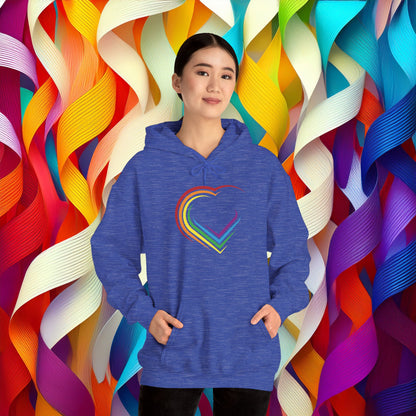 Rainbow Heart Unisex Hoodie
