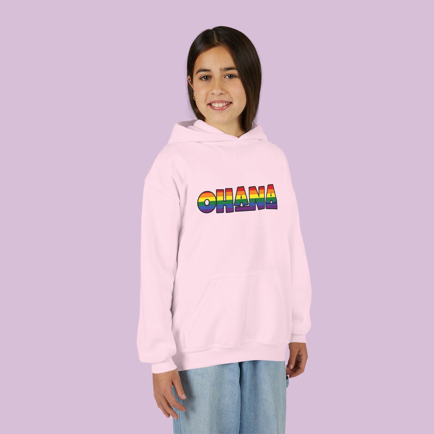 Rainbow Ohana Youth Hoodie