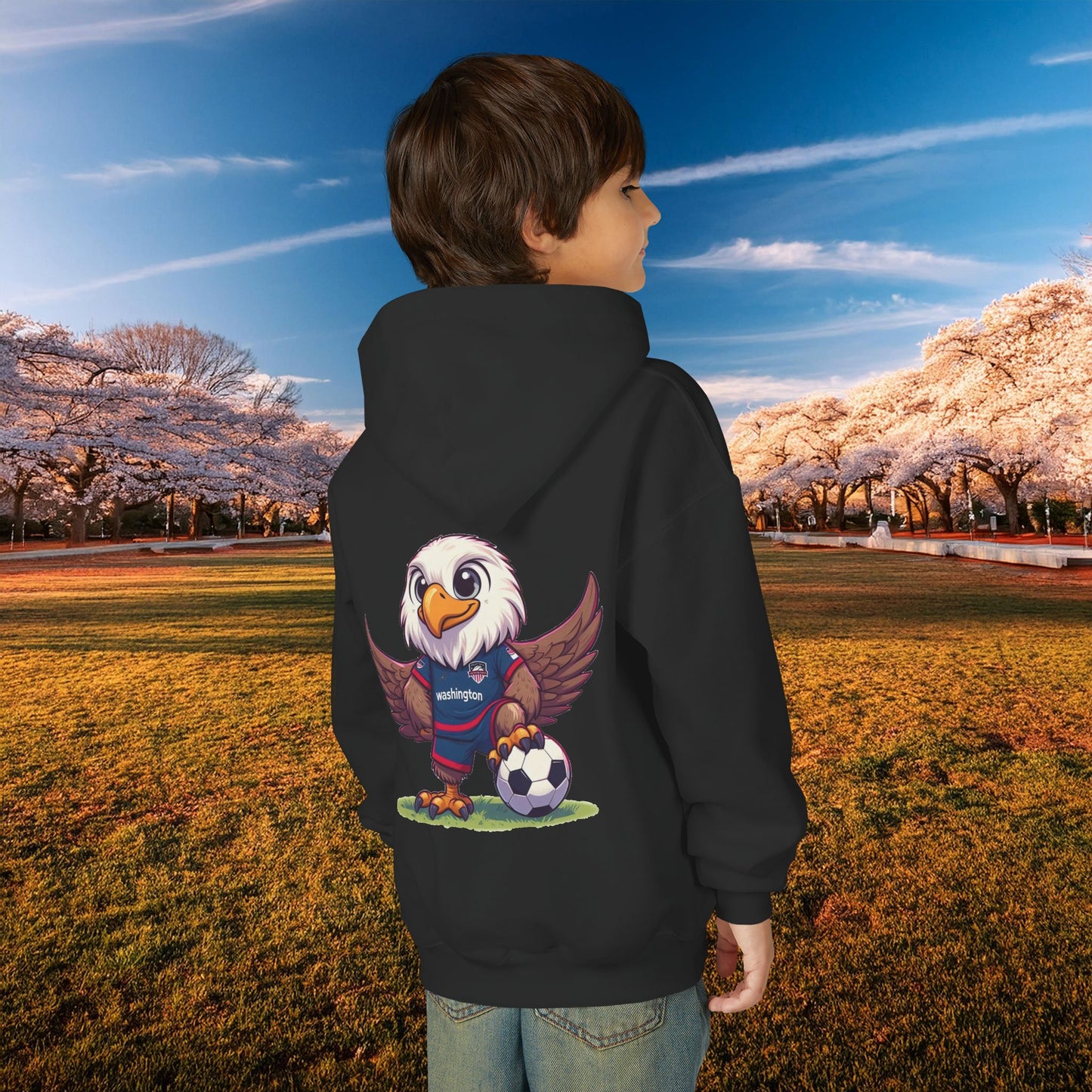 Washington Spirit Red/Blue Design Youth Hoodie