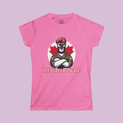 Canadian Goose "Intruder Beware" Women's Softstyle Tee